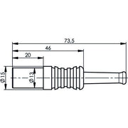 Telegärtner - Koax-Steckverbinder Kabelstecker Cr schwarz 100024383 4/13 G29(0.45L/1.4)