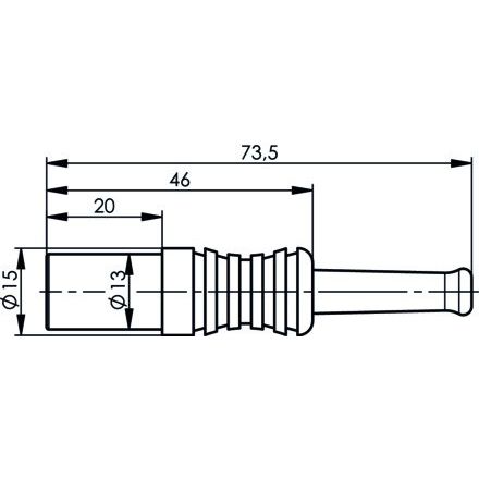 Telegärtner - Koax-Steckverbinder Kabelstecker Cr schwarz 100024383 4/13 G29(0.45L/1.4)