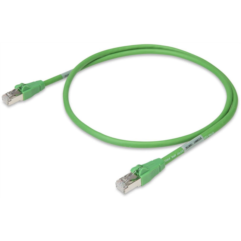 WAGO - Patchkabel Kupfer Industrie ETHERNET-Leitung RJ-45 756-1250/1023-030 Entriegelung,grün − 1 Stück
