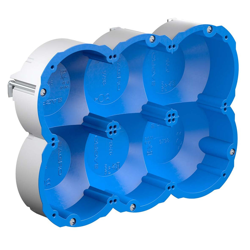 Kaiser - Dose, Gehäuse für Montage in der Wand/Decke Quickbox Schallschutz 9798-77.06 3x2, Hohlwanddose − 5 Stück