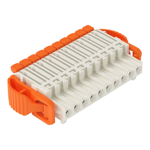 WAGO - Kabelsteckverbinder für Leiterplattensteckverbinder 1-Leiter-Federleiste,Hebel 2734-1110/038-000 PushinCAGECLAMP,lgr − 50 Stück