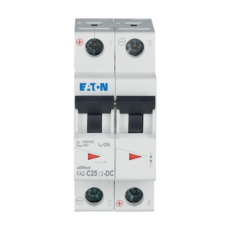 Eaton - Leitungsschutzschalter 2p. FAZ-C25/2-DC 25A Charakt.: C, DC