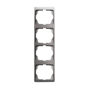 Busch-Jaeger - Abdeckrahmen Rahmen 4-fach 1734 KA-20 platin, senkr.,alpha