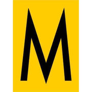 Jahn - Kennzeichnungsmaterial Zahlen+Buchstaben 06/018-M gelb − 10 Stück