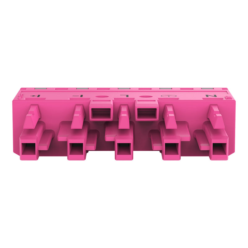 WAGO - Steckverbinder für steckbare Gebäudeinstallation Buchse 5-polig 770-285/080-000 Kod. B,pink − 50 Stück