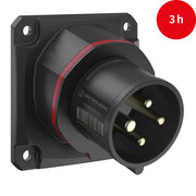 Walther Werke - CEE-Gerätestecker (IEC 60309) CEE NEO Anbaugerätestecker FW713403CC schräg 16A 4P 3h − 5 Stück