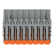 WAGO - Kabelsteckverbinder für Leiterplattensteckverbinder 1-Leiter-Federleiste,Hebel 2231-1108/327-000 PushinCAGECLAMP,grau − 50 Stück