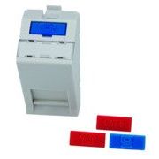 Telegärtner - Kommunikationsanschlussdose Kupfer Modulaufnahme 100021430 22,5x45 abgewinkelt − 20 Stück