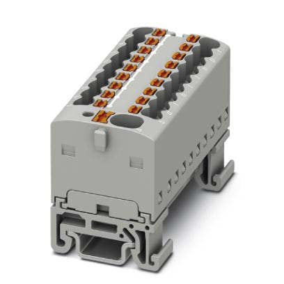 Phoenix Contact - Durchgangs-Reihenklemme Verteilerblock PTFIX4/18X1,5NS15AGY − 20 Stück