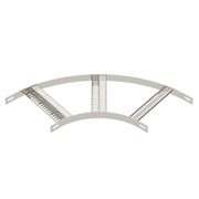 OBO Bettermann - Bogen für Kabelleiter Bogen 90° SLZB L 90 300 A4 mit Z-Sprosse