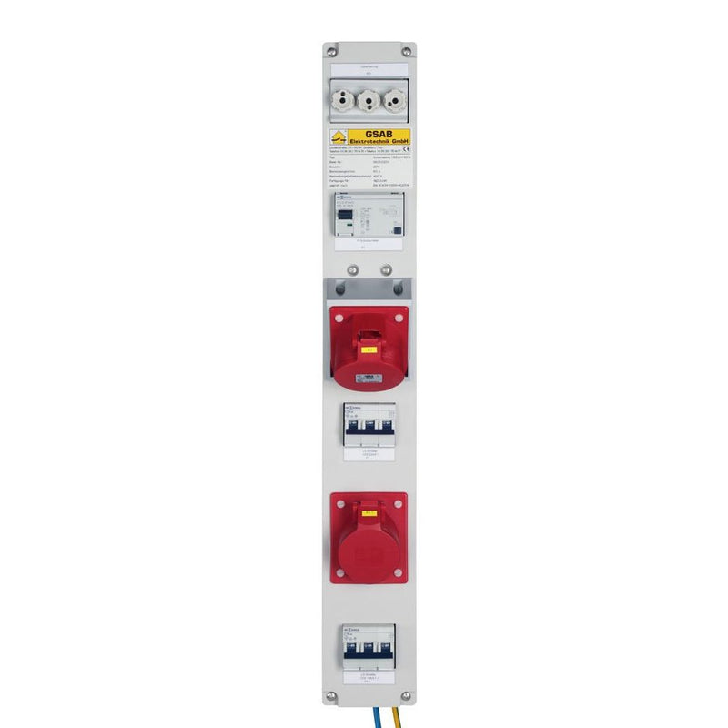GSAB Elektrotechnik - CEE-Steckdosen-Kombination (IEC 60309) Sammelschienenleiste 99.00.-023.1 185mm, CEE32+CEE16