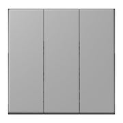 Jung - Abdeckung/Bedienelement für Installationsschalterprogramme Wippe 3fach LC 993 BF 204 gris moyen (32012)