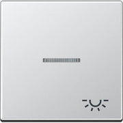 Jung - Abdeckung/Bedienelement für Installationsschalterprogramme Wippe Symbol LICHT alu A 590 KO5 L AL für Kontrollschalter