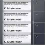Siedle&Söhne - Funktionsmodul für Türkommunikation Bus-Tasten-Modul BTM 650-04 AG anthrazitgrau − 1 Stück