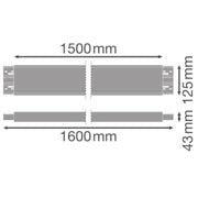 Ledvance - Mechanisches Zubehör/Ersatzteile für Leuchten Verbinder 1500 LN INV INFILL 1500BK