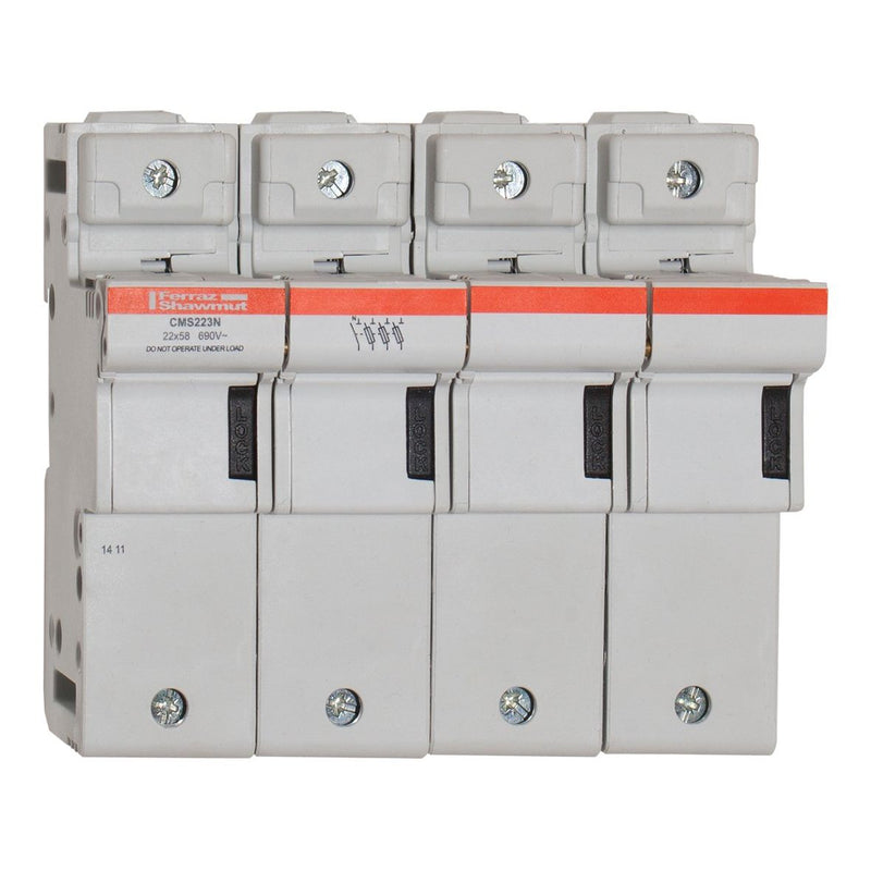 Mersen - Halter für zylindrische Sicherung Sicherungshalter CMS223N 22x58 125A 3+N-p