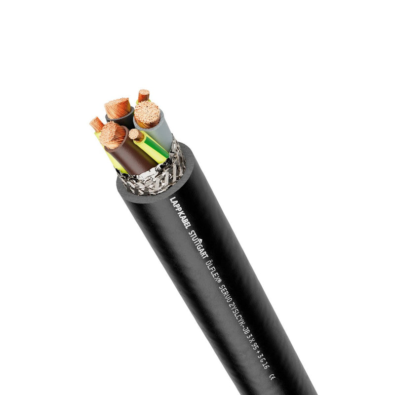 Lapp Kabel&Leitung - Energiekabel >= 1 kV, für ortsveränderlichen Einsatz ÖLFLEX SERVO 2YSLCYK-JB 0036441/50 3X4+3G0,75 BK − 50 Meter