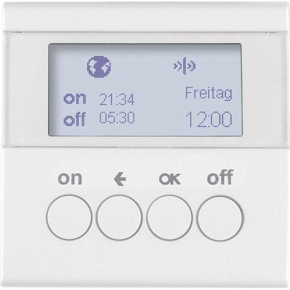 Berker - Bussystem-Zeitschaltuhr KNX-Funk Zeitschaltuhr 85745289 polarweiß glänzend