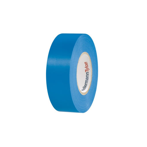 HellermannTyton - Klebeband Isolierband HTAPEFLEX152525PVCBU 25mm x 25m blau − 10 Stück