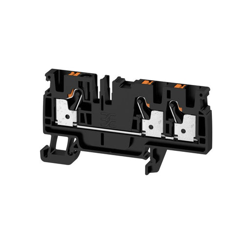 Weidmüller - Durchgangs-Reihenklemme Klemme A3C 4 BK PUSH IN, 4 mm² − 50 Stück
