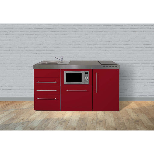 Stengel - Mini-Küche Miniküche Premiumline MPGSMS3BR160GSIKFrBl Bordeauxrot