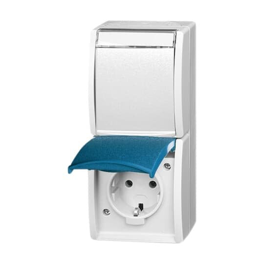 Busch-Jaeger - Steckdose Schuko-Steckdose 2f. 20-02 EWN-53 senkrecht