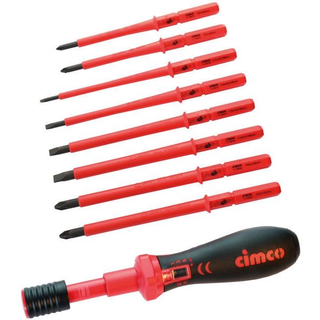 Cimco Werkzeuge - Schraubendreherset Drehm.Schraubendreher-Set 114806 VDE, 9-tlg