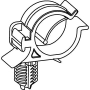 HellermannTyton - Befestigungsklammer Wellrohrhalter 151-00783(5000) 11x11 mm, schwarz − 5000 Stück