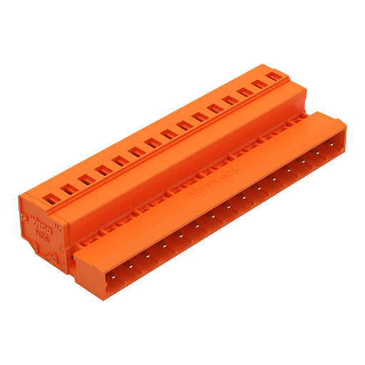 WAGO - Kabelsteckverbinder für Leiterplattensteckverbinder 1-Leiter-Stiftleiste 231-645 CAGECLAMP,2,5mm²,or − 25 Stück