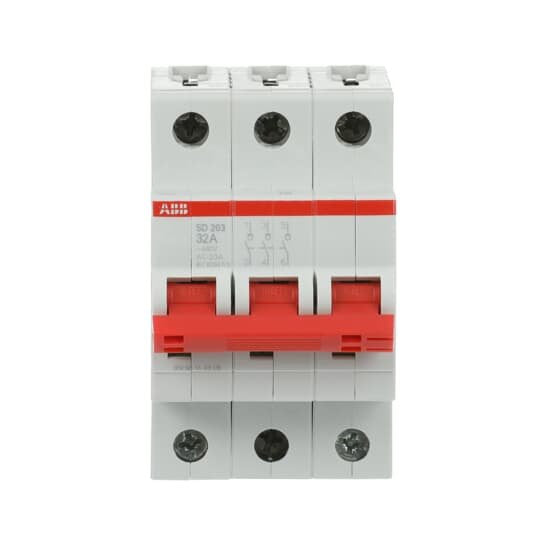 ABB Stotz S&J - Schalter für Reiheneinbau Lasttrennschalter SD203/32 3-polig, 32A