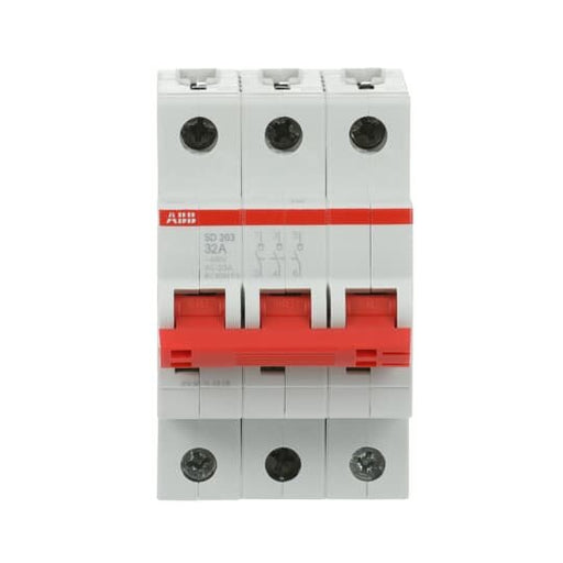 ABB Stotz S&J - Schalter für Reiheneinbau Lasttrennschalter SD203/32 3-polig, 32A