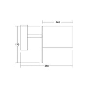 Brumberg Leuchten - Decken-/Wandleuchte Wandleuchte 58151080 1x G9 max. 48W