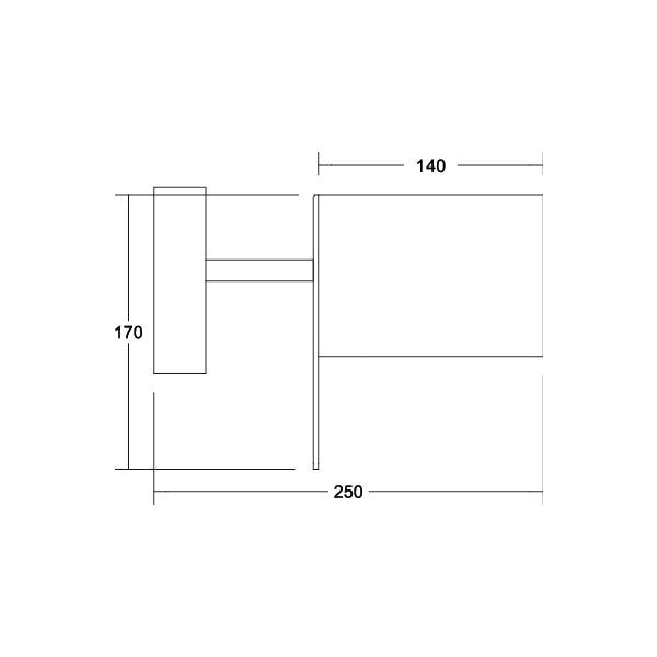 Brumberg Leuchten - Decken-/Wandleuchte Wandleuchte 58151080 1x G9 max. 48W