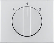 Berker - Abdeckung/Bedienelement für Installationsschalterprogramme Zentralstück mit Drehknopf 1088710300 3S K.5 Alu