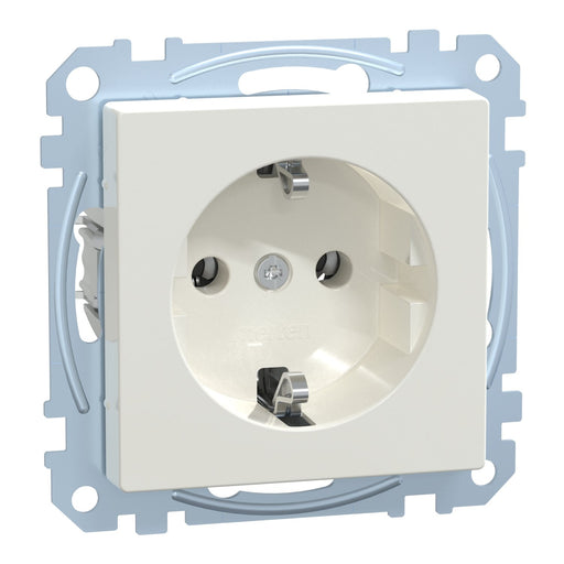 Merten - Steckdose SCHUKO-Steckdose pws MEG2401-0419 Schraub-Liftklemme