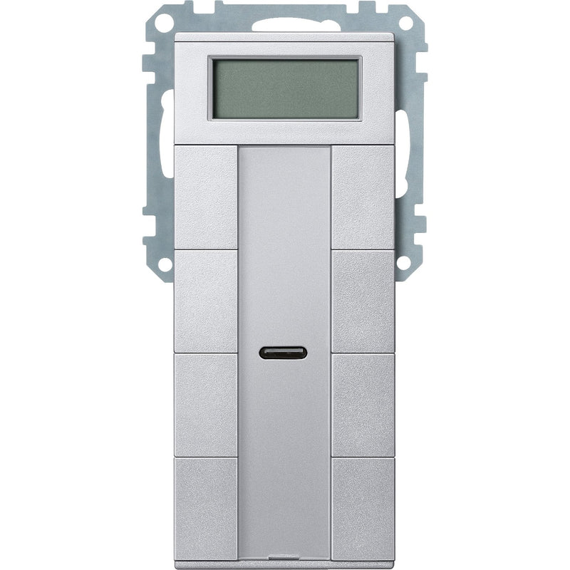Merten - Bussystem-Mehrfach Bediengerät Taster 4-f.alu MEG6214-0460 mit RT-Regler − 1 Stück