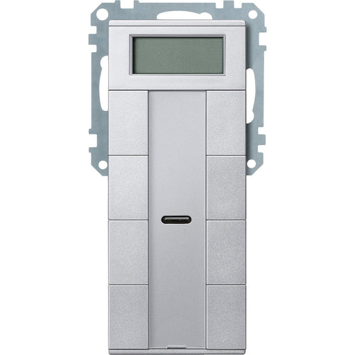 Merten - Bussystem-Mehrfach Bediengerät Taster 4-f.alu MEG6214-0460 mit RT-Regler − 1 Stück