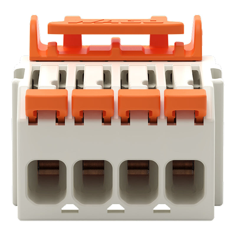WAGO - Kabelsteckverbinder für Leiterplattensteckverbinder 1-Leiter-Federleiste,Hebel 2734-1104/328-000 PushinCAGECLAMP,lgr − 50 Stück