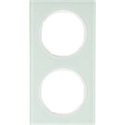 Berker - Abdeckrahmen Rahmen Glas/pows 10122209 2fach