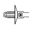 HellermannTyton - Kabelbinder Befestigungsbinder 150-55500(500) 170x5,0 schwarz − 500 Stück