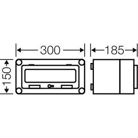 Hensel - Installationskleinverteiler Automatengehäuse Mi 1117 12TE
