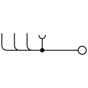 Phoenix Contact - Durchgangs-Reihenklemme Durchgangsklemme VBST 4-FS #0852067 0,2-4qmm B=6,2mm gr − 50 Stück