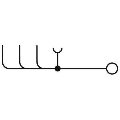 Phoenix Contact - Durchgangs-Reihenklemme Durchgangsklemme VBST 4-FS #0852067 0,2-4qmm B=6,2mm gr − 50 Stück