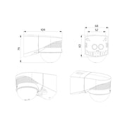 BEG Brück Electronic - Bewegungsmelder/Präsenzmelder komplett Bewegungsmelder LC-plus 280 eds-opt