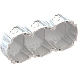 Kaiser - Dose, Gehäuse für Montage in der Wand/Decke Quickbox 3x1 9098-77.03 für Hohlwände
