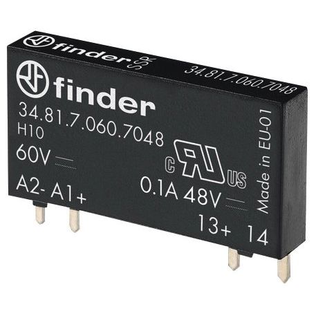Finder - Optokoppler SSR-Relais 34.81.7.060.7048 60VDC 35..72V 3mA − 20 Stück