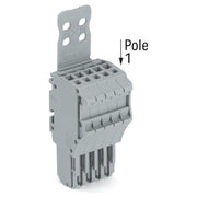 WAGO - Ein- und mehrpolige Klemmenleiste 1-Leiter-Federleiste 2020-105/133-000 CAGECLAMP,1,5mm²,gr − 50 Stück