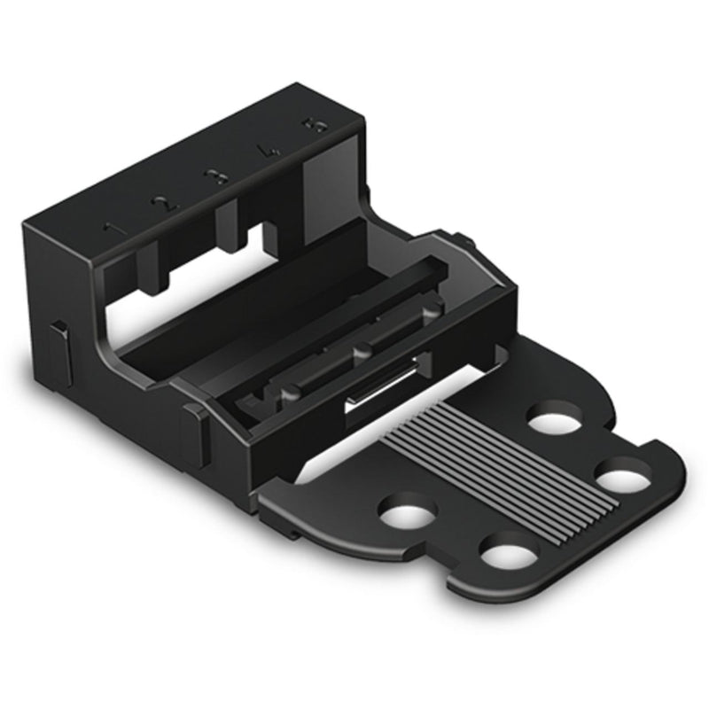 WAGO - Zubehör/Ersatzteile für Klemmen Befestigungsadapter 221-505/000-004 f. Serie 22, sw, 5L − 10 Stück