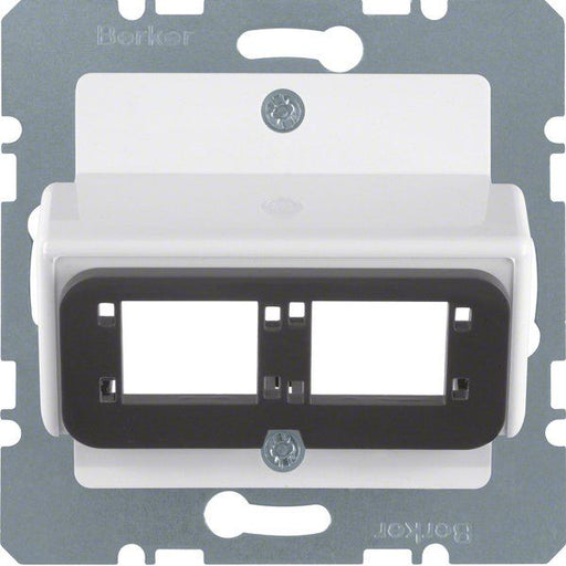 Berker - Einsatz/Abdeckung für Kommunikationstechnik Zentralplatte pws 146109 f.Dopp.-Modul