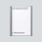 Siedle&Söhne - Zubehör/Ersatzteile für Türkommunikation Namensschild sil-met kpl. 200029037-00 f.TM 611-1 SM